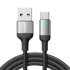 JOYROOM Joyroom 1.2m 3A USB-C Nylon Laddningskabel Svart