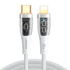 JOYROOM Joyroom 1.2m 20W USB-C - Lightning Nylonkabel Vit
