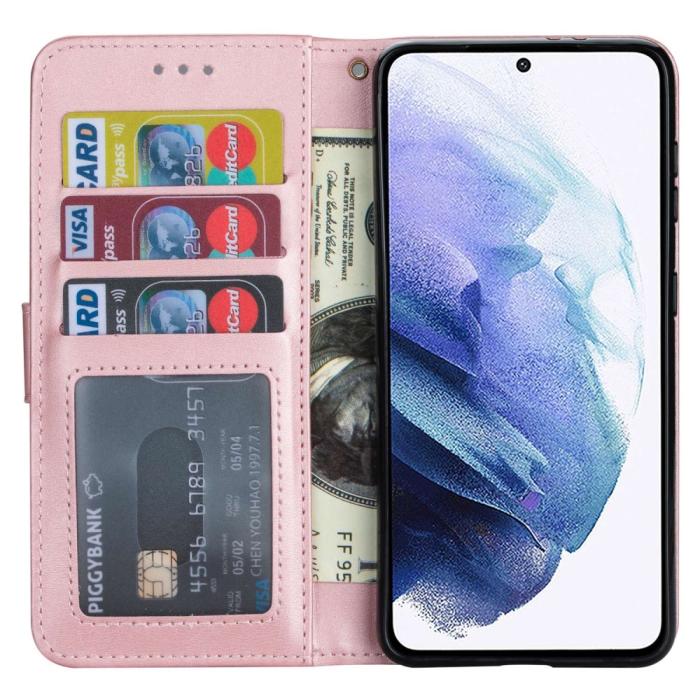 Bild 2,  Samsung Galaxy S23 Ultra Fodral Multifunktionell Roséguld