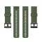 Silikon Armband För Suunto (24mm) Mörk Grön