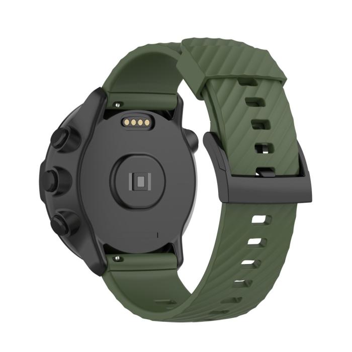 Bild 3,  Silikon Armband För Suunto (24mm) Mörk Grön