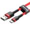 BASEUS Baseus Cafule 2m USB-C QC3.0 Laddningskabel - Röd