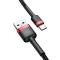 BASEUS Baseus Cafule 2m USB-C QC3.0 Laddningskabel - Svart/Röd