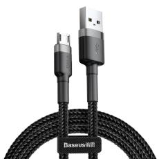BASEUS Baseus Cafule 1m Micro USB QC3.0 Laddningskabel - Svart/Gr&aring;