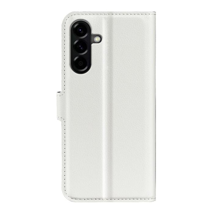 Bild 6,  Samsung Galaxy A57 5G Fodral Litchi Läder Vit