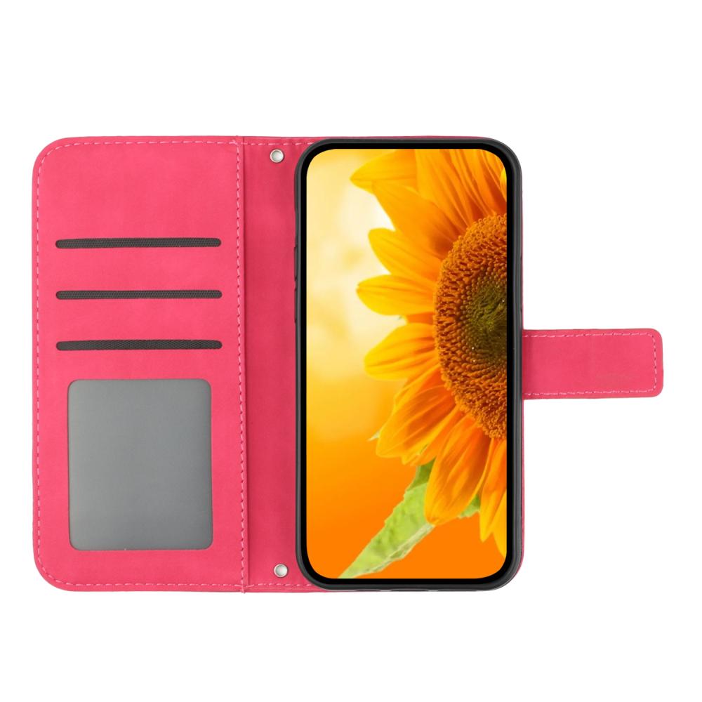  Samsung Galaxy A57 5G Fodral Solros Tryck Rosa