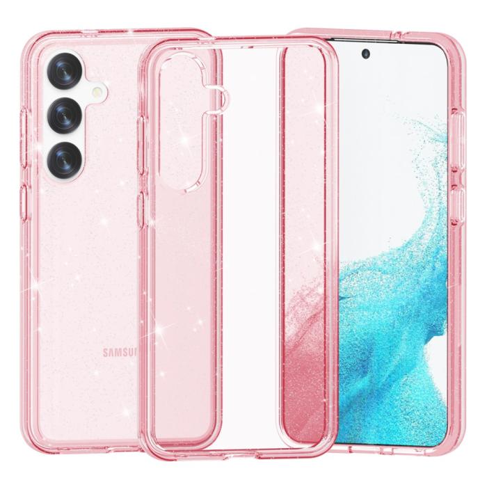 Bild 2,  Samsung Galaxy S24 Skal Sparkling Glitter Rosa