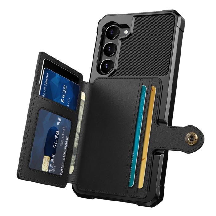 Bild 3,  Samsung Galaxy S23 Skal Med Magnetisk Plånbok Svart