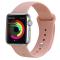  Silikon Armband Apple Watch 42/44/45 mm Ljus Rosa