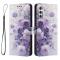  Samsung Galaxy A17 / A16 / A26 Fodral Med Tryck Lila Rosor