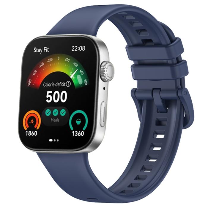 Bild 3,  Huawei Watch Fit 3 Klockarmband Silikon Mörkblå