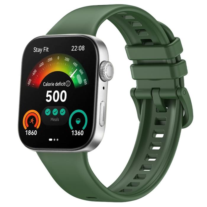 Bild 3,  Huawei Watch Fit 3 Klockarmband Silikon Grön