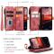 CASEME CASEME iPhone 15 Plus Multifunktionellt Fodral Röd