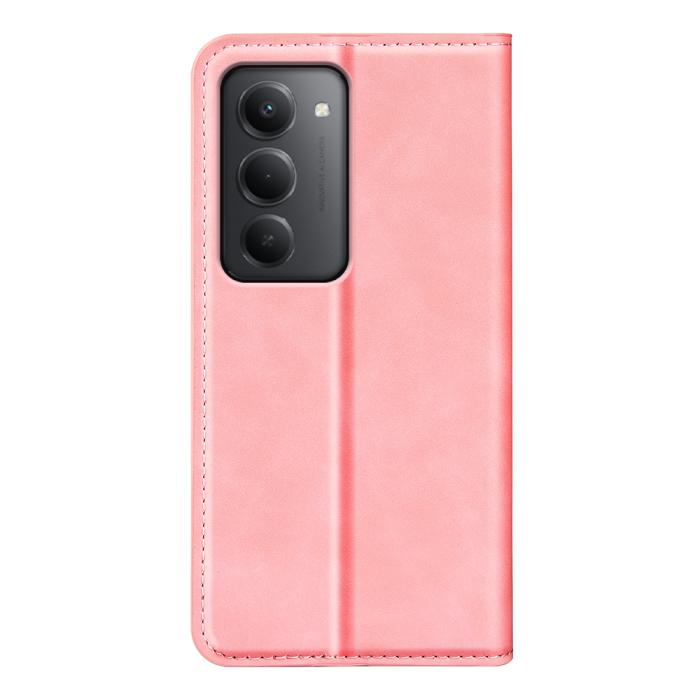 Bild 3,  Xiaomi Redmi 15 Fodral Skin Touch Läder Rosa
