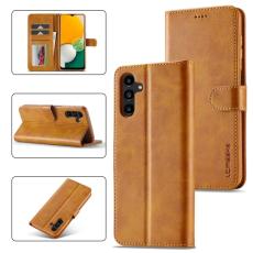 LC.IMEEKE LC.IMEEKE Samsung Galaxy A24 5G Fodral L&auml;der Brun