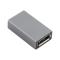  DisplayPort Hona till DisplayPort Hona Förlängning Adapter Grå