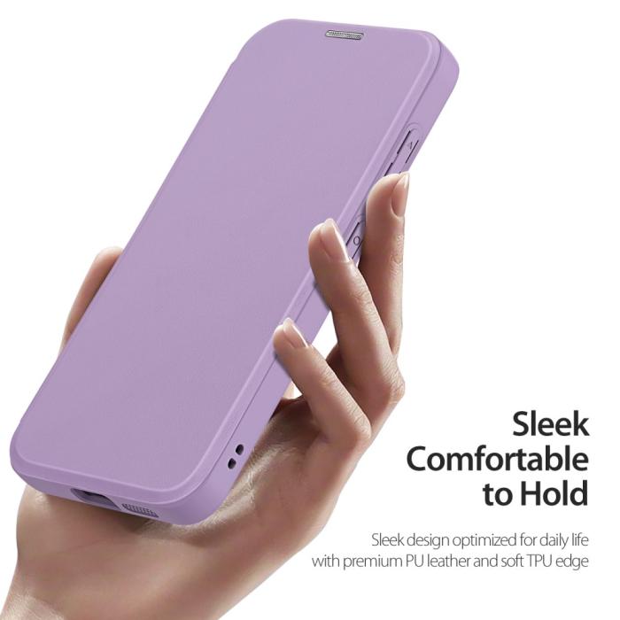 Bild 6, DUX DUCIS DUX DUCIS Galaxy S25 Fodral MagSafe Kickstand Skin X Pro Lila/Rosa