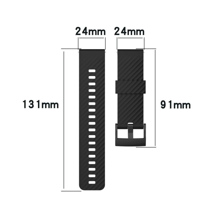 Bild 6,  Silikon Armband För Suunto (24mm) Mörk Grön