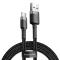 BASEUS Baseus Cafule 3m USB-C QC3.0 Laddningskabel - Svart/Grå