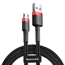 BASEUS Baseus Cafule 2m Micro USB QC3.0 Laddningskabel - Svart/R&ouml;d