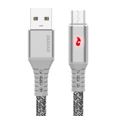 DUDAO Dudao 1m 3A Micro USB Med LED Indikator - Gr&aring;