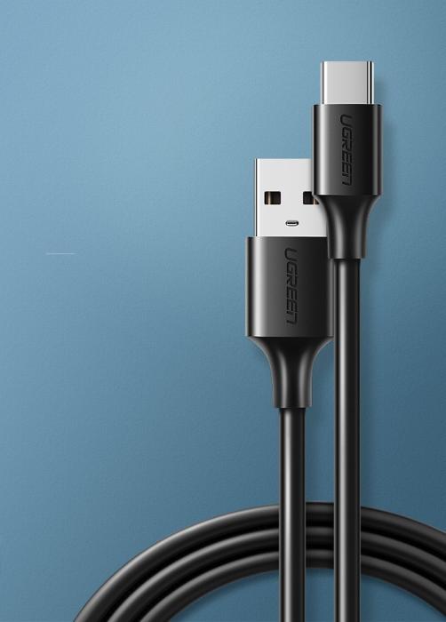 Bild 2, UGREEN Ugreen 2A 2m USB-C Kabel - Svart