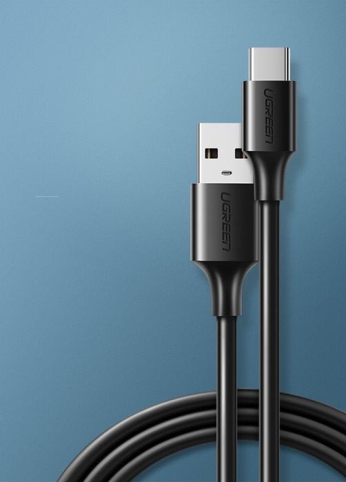 Bild 2, UGREEN Ugreen 3A 3m USB-C Kabel - Svart