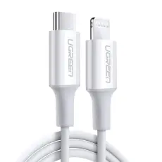 UGREEN Ugreen 1m MFi 18W 3A Lightning - USB-C Kabel - Vit