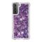  Samsung Galaxy S21 - Shockproof Quicksand Skal - Lila