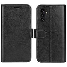  Samsung Galaxy A14 4G/5G Fodral Crazy Horse L&auml;der Svart