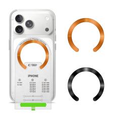 Tech-Protect Tech-Protect 2-PACK Magnetisk MagSafe Ring Svart/Cosmic Orange