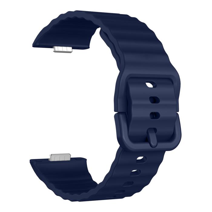 Bild 3, KALEBOL KALEBOL Huawei Watch Fit 4 Pro/4/3 Armband Wave Silikon Mörk Blå