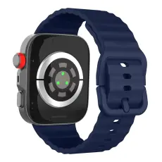 KALEBOL KALEBOL Huawei Watch Fit 4 Pro/4/3 Armband Wave Silikon M&ouml;rk Bl&aring;