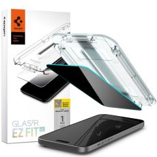 Spigen Spigen iPhone 15 Plus Sk&auml;rmskydd GLAS.tR "Ez Fit" Privacy