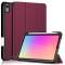  iPad Mini 2024/2021 Fodral Tri-Fold Med Pennhållare Vinröd