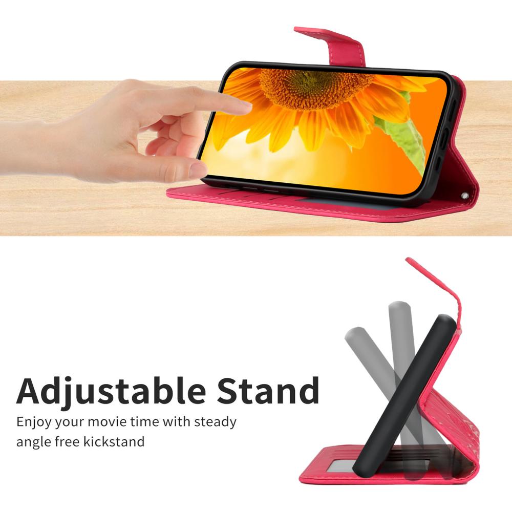 Samsung Galaxy A57 5G Fodral Solros Tryck Rosa