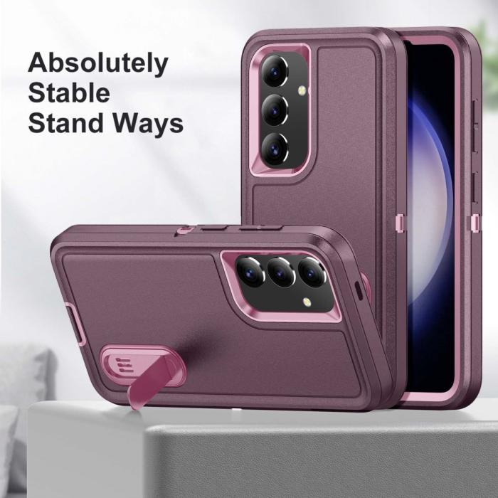 Bild 5,  Samsung Galaxy S25 Skal Extreme Hybrid Kickstand Lila/Rosa
