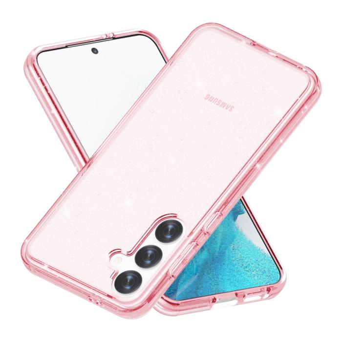 Bild 3,  Samsung Galaxy S24 Skal Sparkling Glitter Rosa