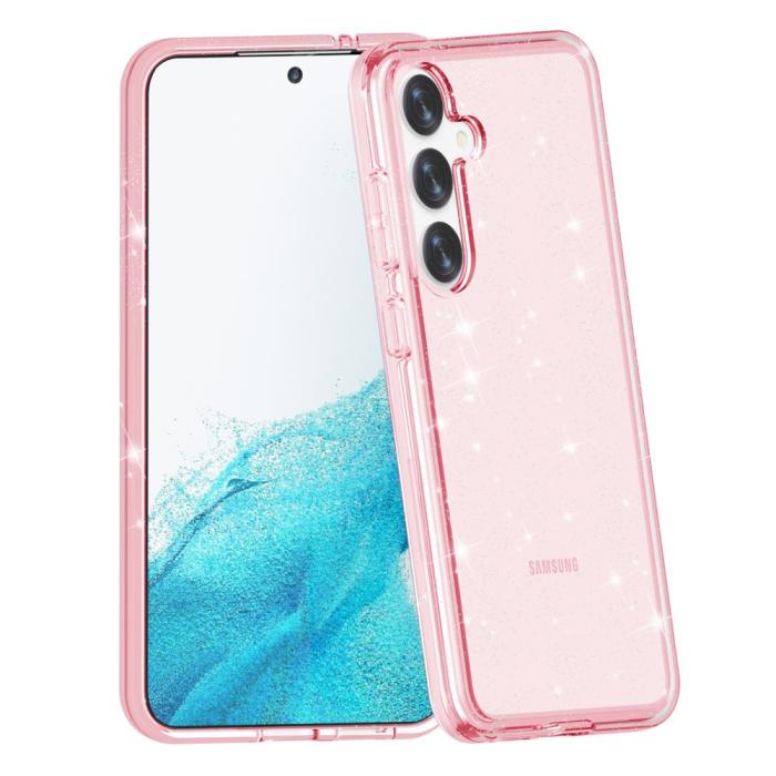 Bild 4,  Samsung Galaxy S24 Skal Sparkling Glitter Rosa