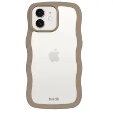 holdit holdit iPhone 12/12 Pro Skal Wavy Mocha Brown Transparent