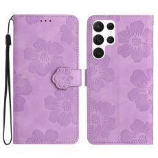  Samsung Galaxy S24 Ultra Fodral Blommigt Tryck Lila