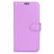  iPhone 15 Plus Fodral Litchi Textur Lila