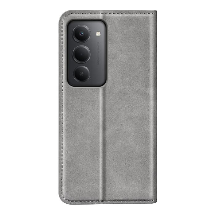 Bild 3,  Xiaomi Redmi 15 Fodral Skin Touch Läder Grå