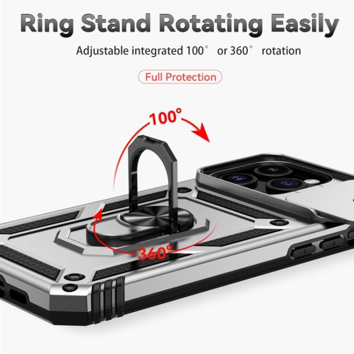 Bild 4,  iPhone 15 Pro Max Skal CamShield Armor Ring Silver