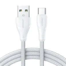 JOYROOM Joyroom 3m 3A USB-C Nylon Laddningskabel Vit