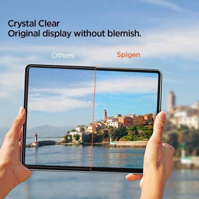 Bild 6, Spigen Spigen iPad Air 2020/2022 / Pro 11 2020/2021/2022 Glas.tR Skärmskydd
