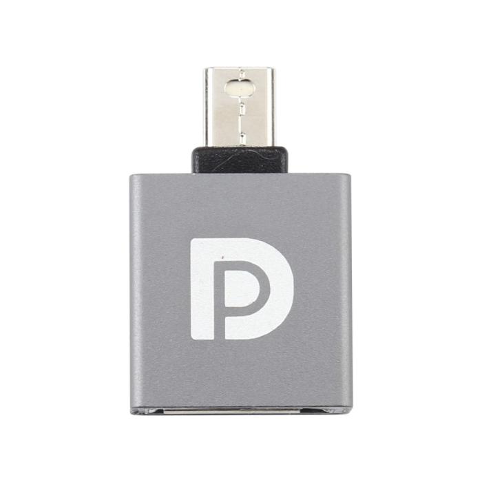 Bild 3,  DisplayPort Hona till Mini DisplayPort Hane Adapter Grå