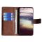  Sony Xperia 5 IV Fodral Krokodil Textur Brun