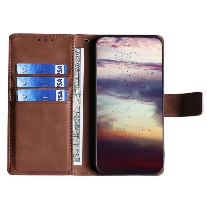 Bild 2,  Sony Xperia 5 IV Fodral Krokodil Textur Brun