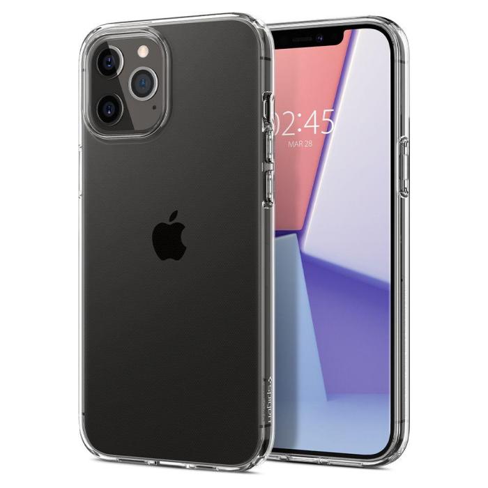 Bild 4, Spigen iPhone 12 / 12 Pro - Spigen Liquid Crystal Clear Skal